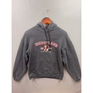Disneyland Resort Hoodie Mens Faded Black Grumpy Embroidered 1955 Small